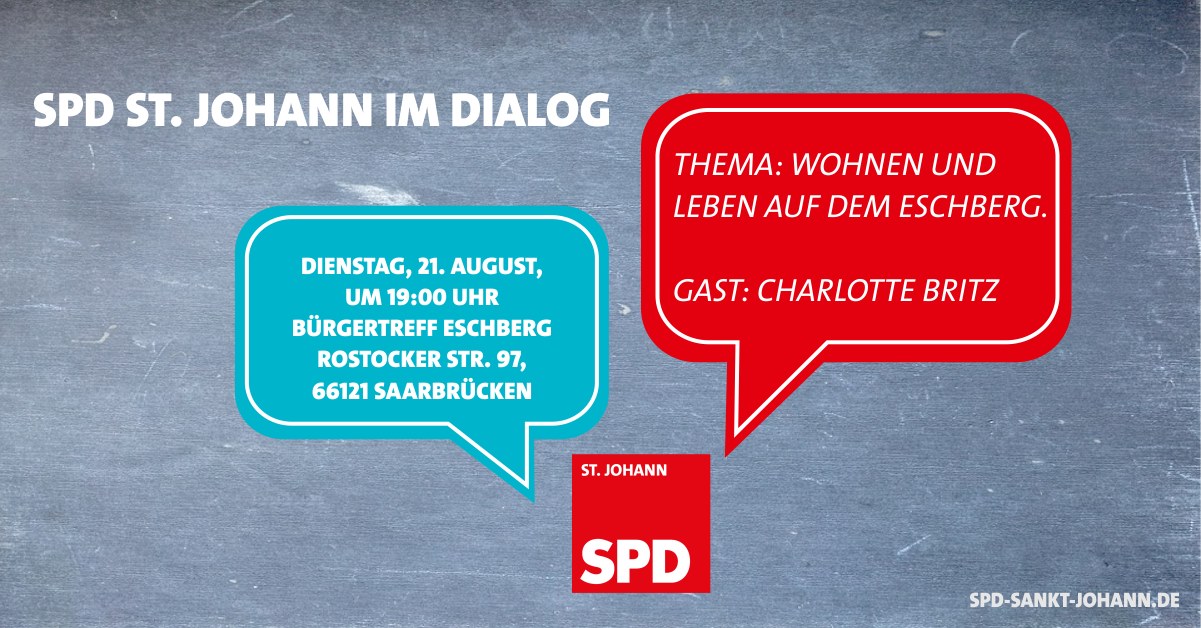 Dialogveranstaltung der SPD St. Johann auf dem Eschberg mit Charlotte Britz